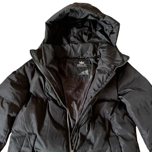 Orolay Down Puffer Coat Hoodie Mid-Length Water Repellent - Picture 5 of 13